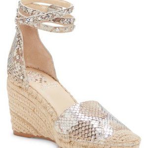 Vince Camuto Vanissa Snakeskin Print Wedge